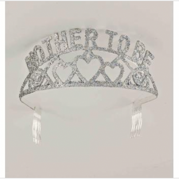 Mother to Be Sparkling Silver Glitter Tiara Forum Novelties