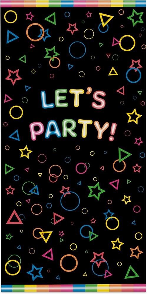 “Let’s Party” Neon Door Cover 30” X 60” Rubies