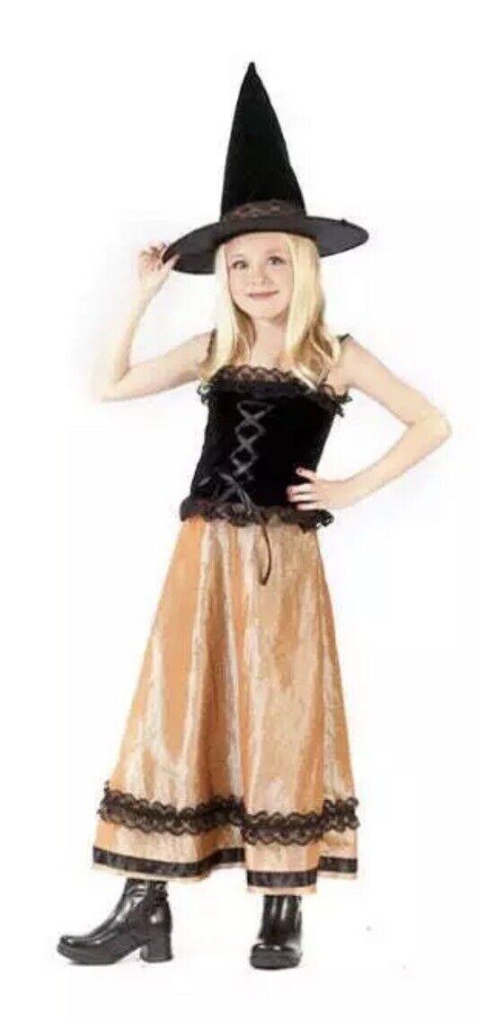 Childs Elegant Witch Costume Size Large 12-14