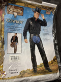 Men's Chaps & Vest-Faux Leather Adult Black Medium 2