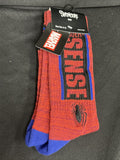 Marvel Red Spider Sense Crew Socks Shoe Size 8-12