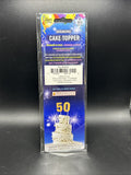 Diamond Glitter Table Number Cake Topper  4" - Gold "5"