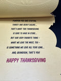 For Grandson Thanksgiving Greeting Card w/Envelope