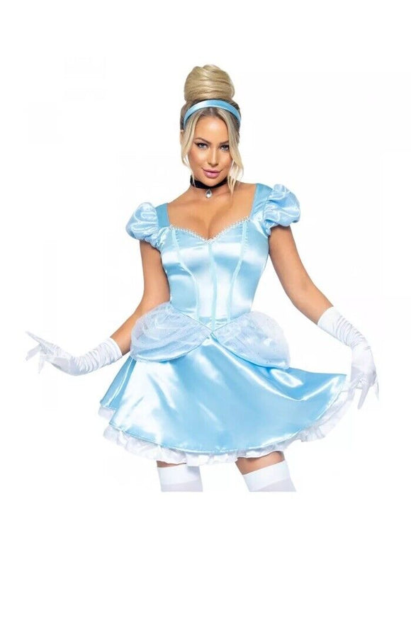 Storybook Cinderella Costume Disney Princess Halloween Fancy Dress Size Small