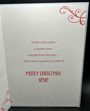 Merry Christmas Godson Greeting Card w/Envelope