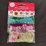 Garden Girl Butterfly Flower Ladybug Birthday Party Decoration Confetti 3-Pack