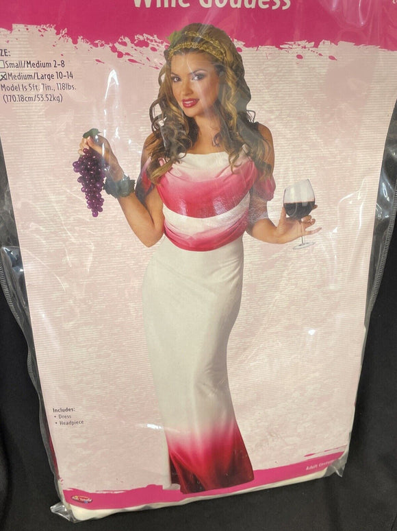 Adult Wine Goddess Costume Med/Large 10-14