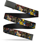 Black Buckle Web Belt - Wolverine 3-Action Poses- WXM029 Marvel