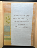 Thanksgiving Granddaughter Greeting Card w/Envelope