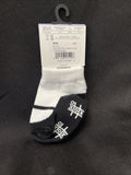 Tic Tac Toe Baby Mary Jane Sock Age 6-12 Mos White/Black