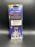 Diamond Glitter Table Number Cake Topper  4" - Gold "6"