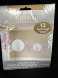 Pink Sweet Religious Honeycomb Garland 12 Ft Long1