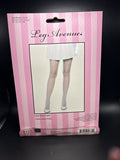 Leg Avenue Glitter Fishnet Tights White OS 9012A