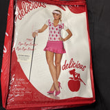 Womens delicious Bye Bye Birdie Costume Golfer Pink Cosplay Size XS1