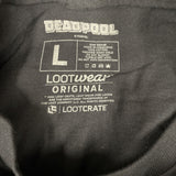 Deadpool Club Merc Loot Crate Deadpool Large Black Tshirt