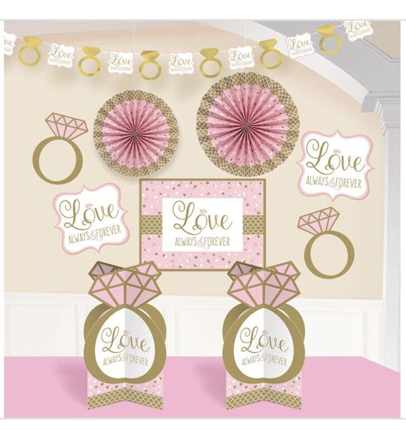 Wedding Venue Decorations, Sparkling Pink,  Pack 10 Pieces