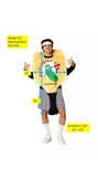Halloween Adult Mens Womens Unisex Costume Pickleball Club Paddle One Size