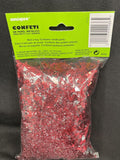 Unique Industries, Inc. Red & Silver Chipped Foil Confetti 2.5 Oz Package