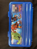 Marvel Avengers Heroes Blue Plastic Pencil Case