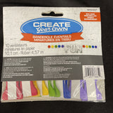 Create Your Own Mini Multicolored Tissue Fan Banner. 10 Fans And 15ft Ribbon