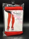 Enchanted Costume Girls Opaque Tights Red XL 11-13