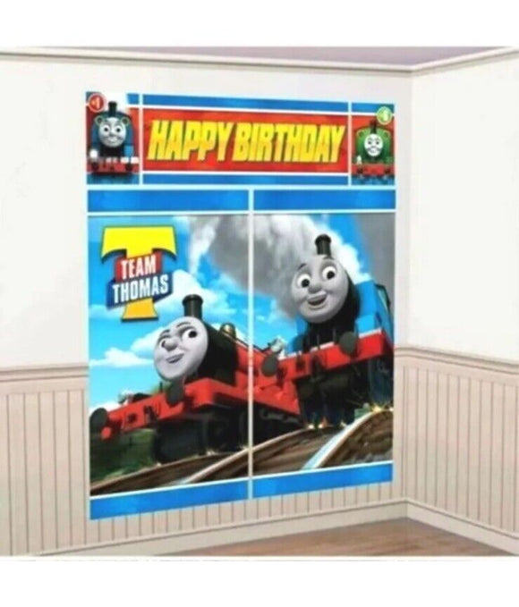 Thomas The Tank Engine Scene Setter Photo Background Poster 5 Count Birthday ...