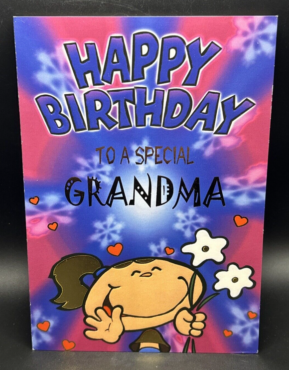 Happy Birthday Grandma Greeting Card w/Envelope