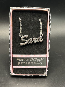 Marina DeBuchi "Sara" Necklace Silver Plated 15 +3 extender NEW