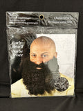 Beard Curly Synthetic Hair Beard/Mustache Costume Disguise Grey