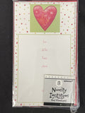 Calico Heart Fill-in Party Invitations 8ct Birthday