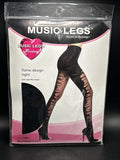 Music Legs Flame Design Pantyhose  7087 OSFM