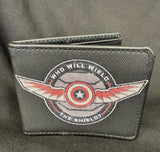 The Falcon Winter Soldier Icon Who Will Wield The Shield Bifold Wallet Marvel