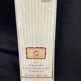 Amscan Candles 12 Floral Celebration Tapered Candles 12-14” pink