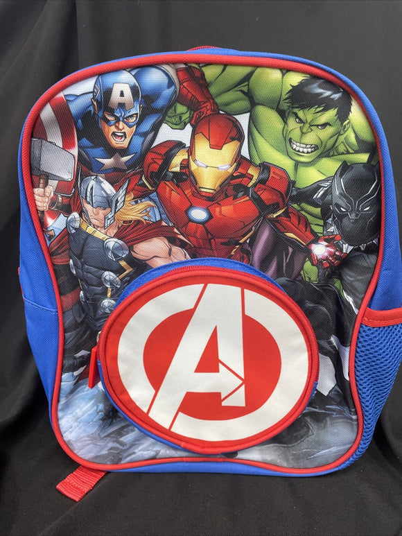 Marvel Avengers Heroes W/Large Logo Zipper 12” Backpack