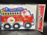 Fire Engine Fun Thank You Notes W/ Envelopes (8ct)