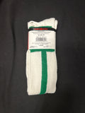 Moretz Sports Large Baseball Socks White/Kelly Green NEW