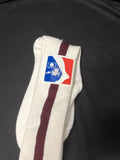 Hole-in-None White/Maroon Over the Calf Baseball Socks Sz 10-13 NEW