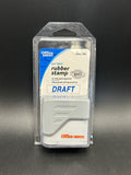 Office Depot Pre-Inked “Draft” Rubber Stamp Blue Ink NEW