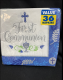 First Communion Day Boy Lunch Napkins 36Ct