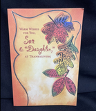 Happy Thanksgiving Son and "Daughter" Greeting Card w/Envelope