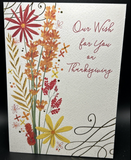 Happy Thanksgiving Greeting Card w/Envelope