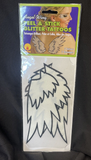 2 Angel Wing Glitter Tattoos (Peel & Stick) - Rubies