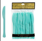 Premium Plastic Knives, 48-pk Teal