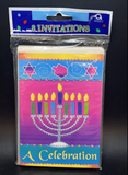 8 Invitations For A Hanukkah Celebration -Festival Of Lights 8 Cards &Envelopes)