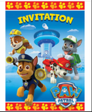 New Paw Patrol Pack of 8 Birthday Party Invitations