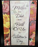 For Mother and Dad from Both of Us Valentine's Greeting Card w/Envelope