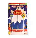 “Happy F#@%ing Birthday” 3 Party Candles  - Forum Novelties (All 6 Inches Tall)