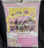 Minnie Mouse First Birthday Party Room Decorating Kit 10pc