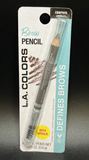 L.A. COLORS Brow Pencil with Spoolie Medium .03oz  CBBP920 Defines Brows