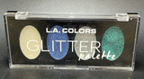 L.A. COLORS Glitter Eyeshadow Palette - Multi-Shade Sparkling Makeup Set
